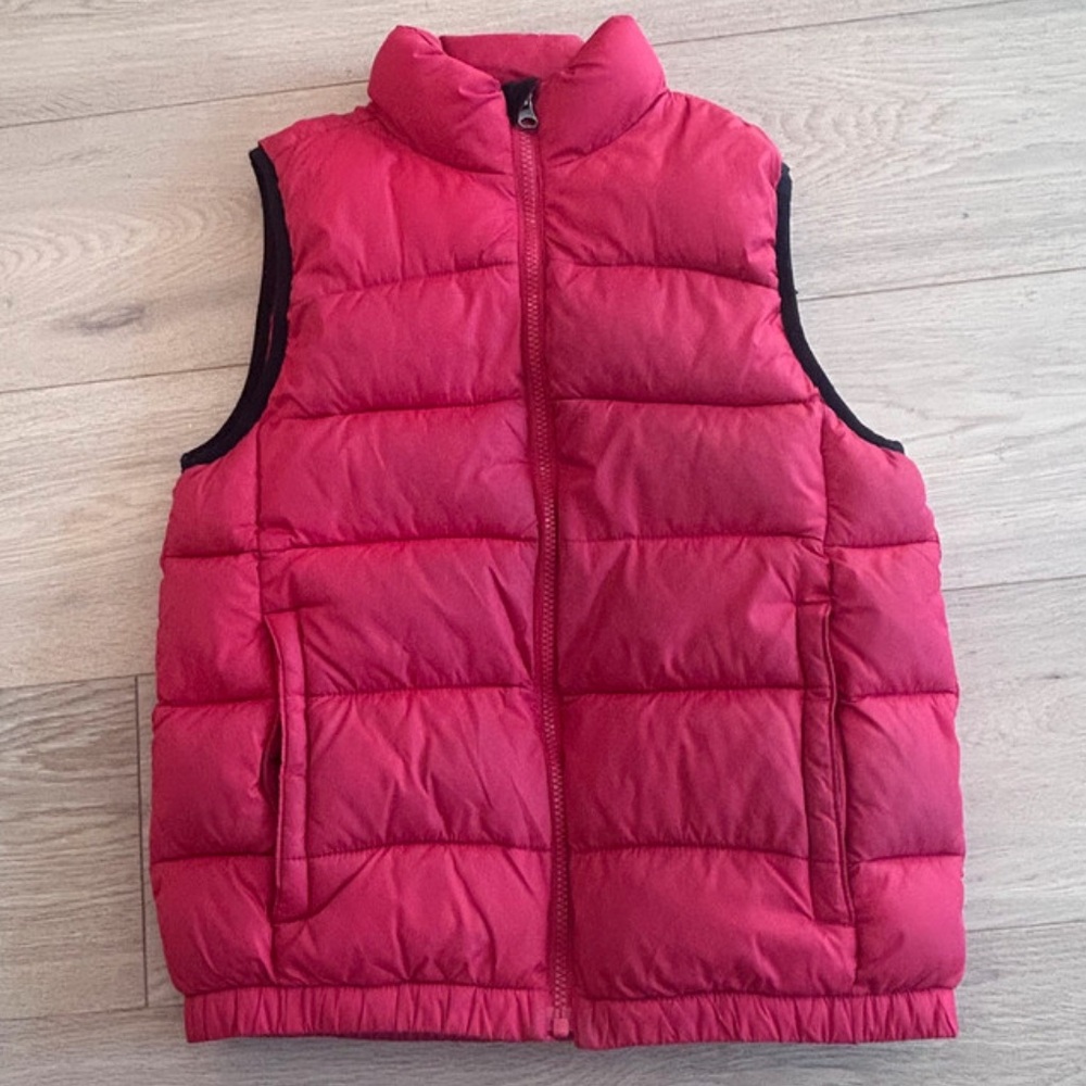 Kid / youth red puffy gap vest